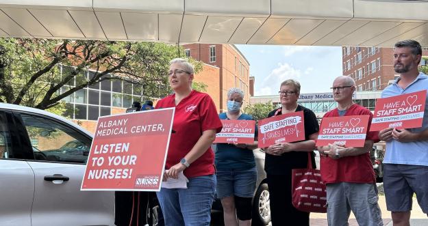 Albany Med Nurses Hold Press Conference Announcing Info Picket ...